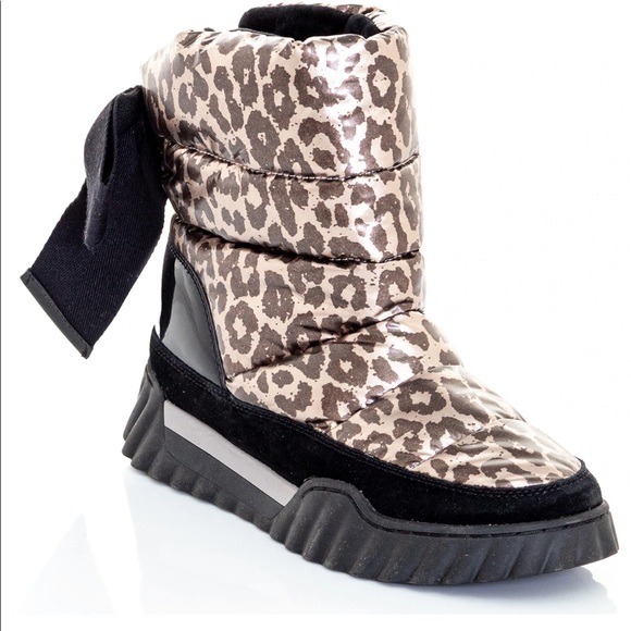 Kate Spade Frosty Leopard Print Women's Snow Boots - Picture 3 of 8